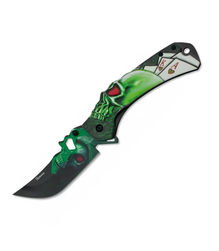 Navaja de bolsillos Albainox ACTV Skull, con hoja 9,2 cm. ⚔️