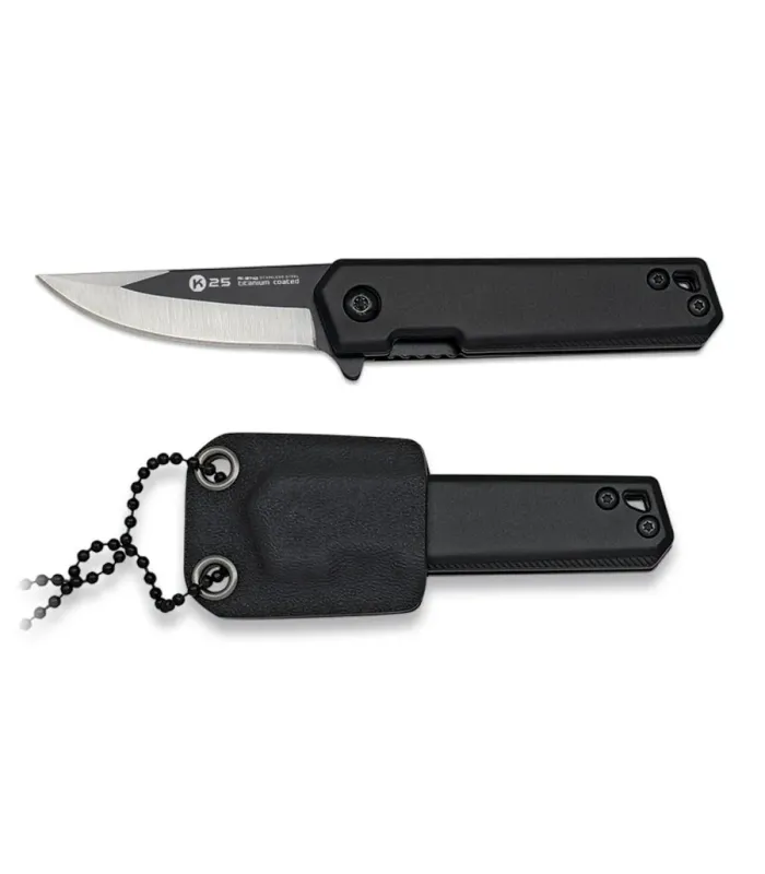 Canivete pendurado K25 estojo de kydex, com lâmina de 5,2 cm. ⚔️