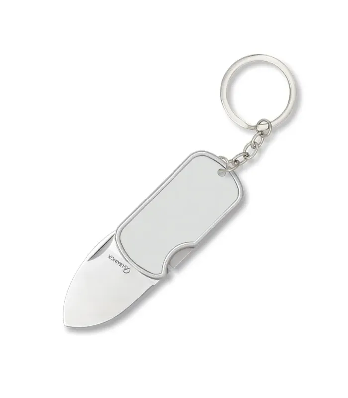 Zakmes, type sleutelhanger model Dog Tag, lemmet 4 cm. ⚔️