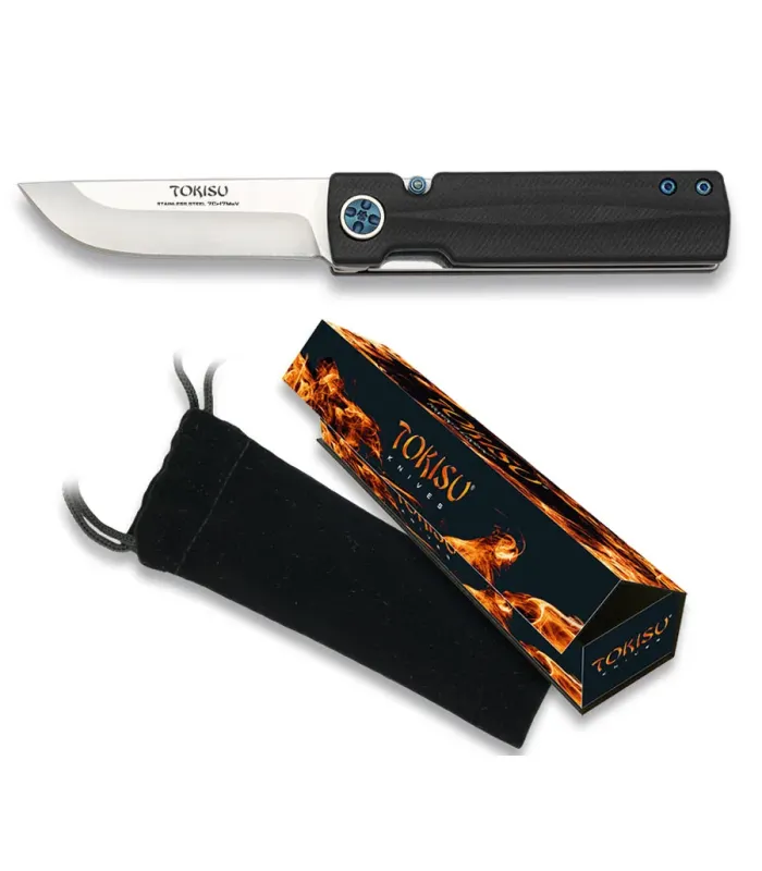 Canivete Tanto Tokisu G10 com lâmina CNC de 7 cm. ⚔️