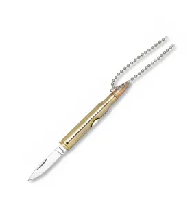 Zakmes sleutelhanger met kogelpunt hanger, lemmet 4,4 cm. ⚔️