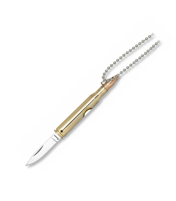 Canivete chaveiro bala pendurado, lâmina de 4,4 cm. ⚔️