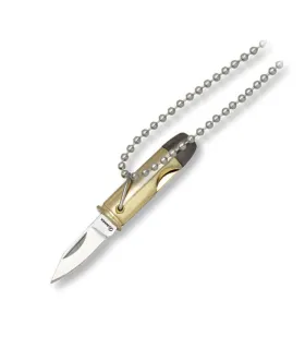 Zakmes sleutelhanger met kogelpunt hanger, lemmet 3 cm. ⚔️