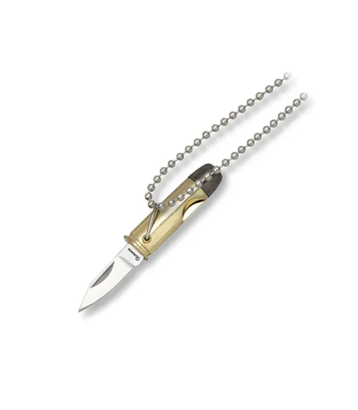 Zakmes sleutelhanger met kogelpunt hanger, lemmet 3 cm. ⚔️