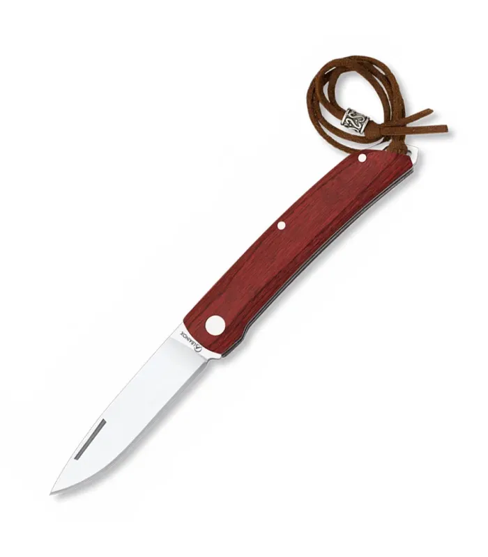 Coltello Albainox manico stamina rosso, lama 7,5 cm. ⚔️