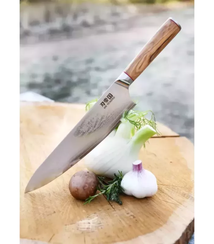 Kochmesser Chef Ha Teikoku, Damaststahlklinge (37 cm) ⚔️
