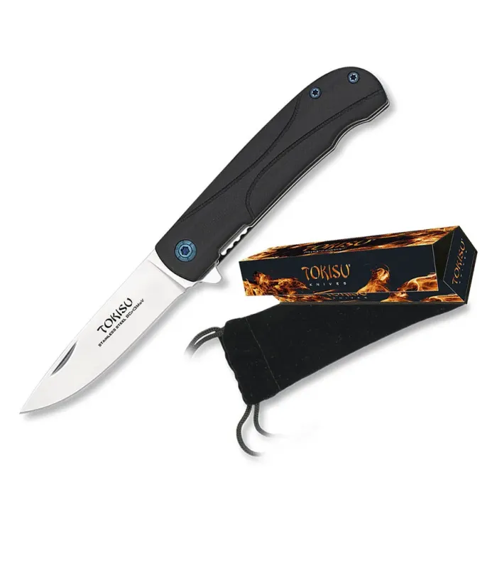 Navaja Tokisu hoja CNC Satinada y mango G10 ⚔️