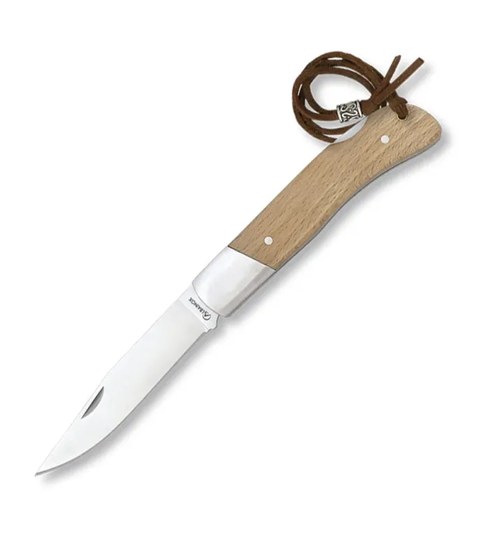 Navaja Albainox mango madera y virola de acero, 6 cm. ⚔️