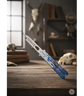 Fan-shaped Multi-purpose Pocket Knife with Fantasy Lobo Handle (21.7 cm.) ⚔️