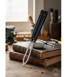 Taschenmesser Fächerübung Third, schwarzer/blauer Mango (22,7 cm.) ⚔️