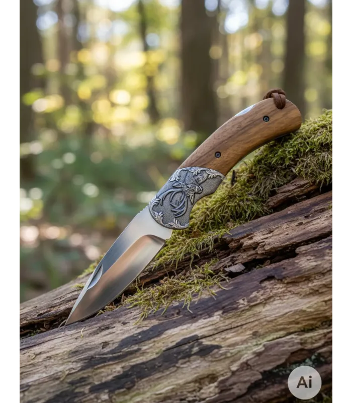 Couteau de collection Albainox à virole en cerf (21,5 cm.) ⚔️