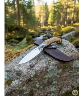 Jagdmesser Albainox mit Eber-Vorstoß (24 cm.) ⚔️