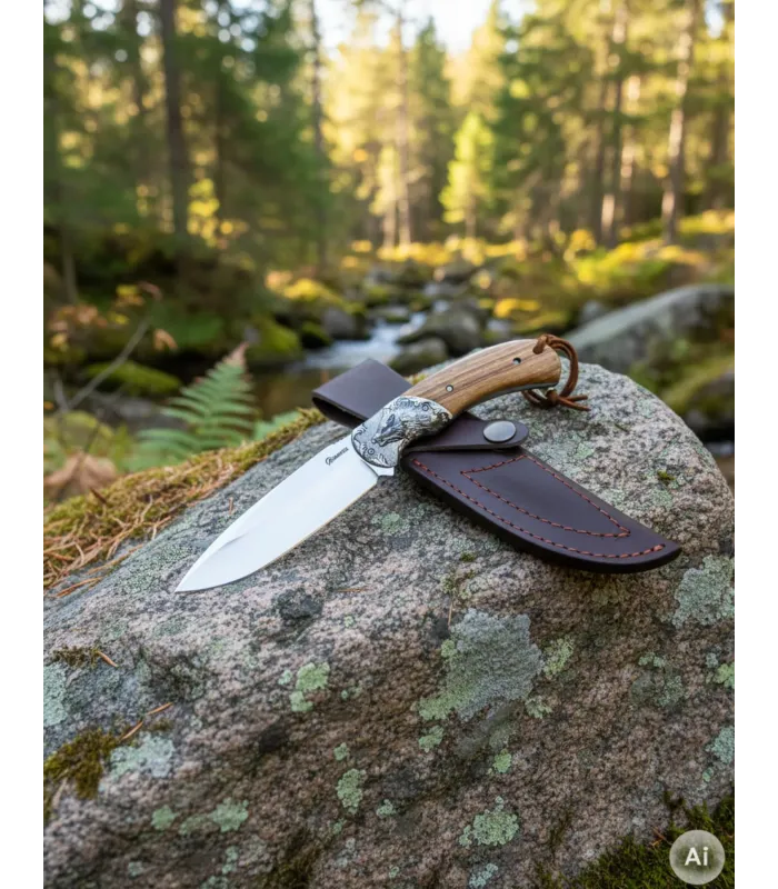 Cuchillo de caza Albainox virola Jabalí (24 cm.) ⚔️