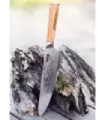 Coltello da cucina Chef Ha Teikoku, lama in acciaio Damasco (37 cm). ⚔️