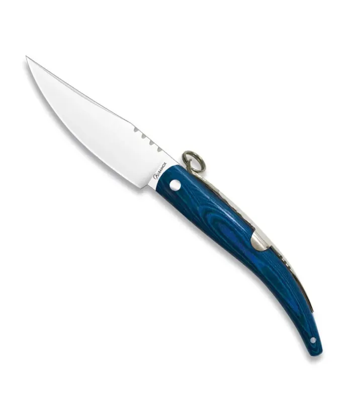 Classic pocket knife with ring, blue stamina handle ⚔️
