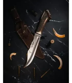 Jagdmesser Cudeman Bowie mit Hirschrosette ⚔️