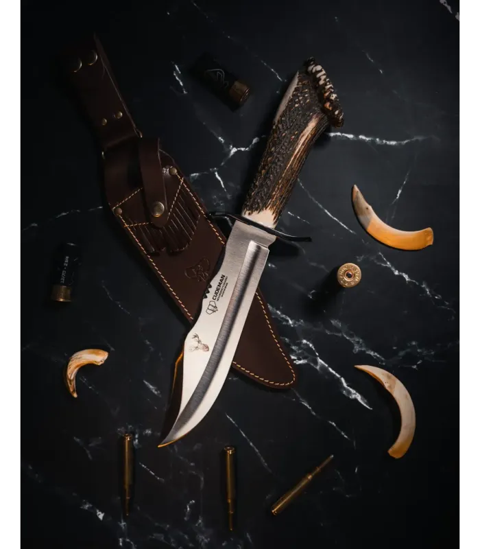 Hunting Knife Cudeman Bowie, with Deer Rosette ⚔️