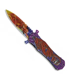 Couteau assisté Albainox dragon fantasy ⚔️