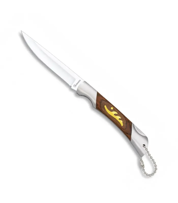 Canivete chaveiro empunhadura estamina e aço (17,8 cm.) ⚔️