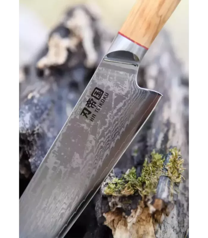 Santoku Keukenscherpmes Santoku Ha Teikoku, Damast staal blad (31,5 cm.) ⚔️