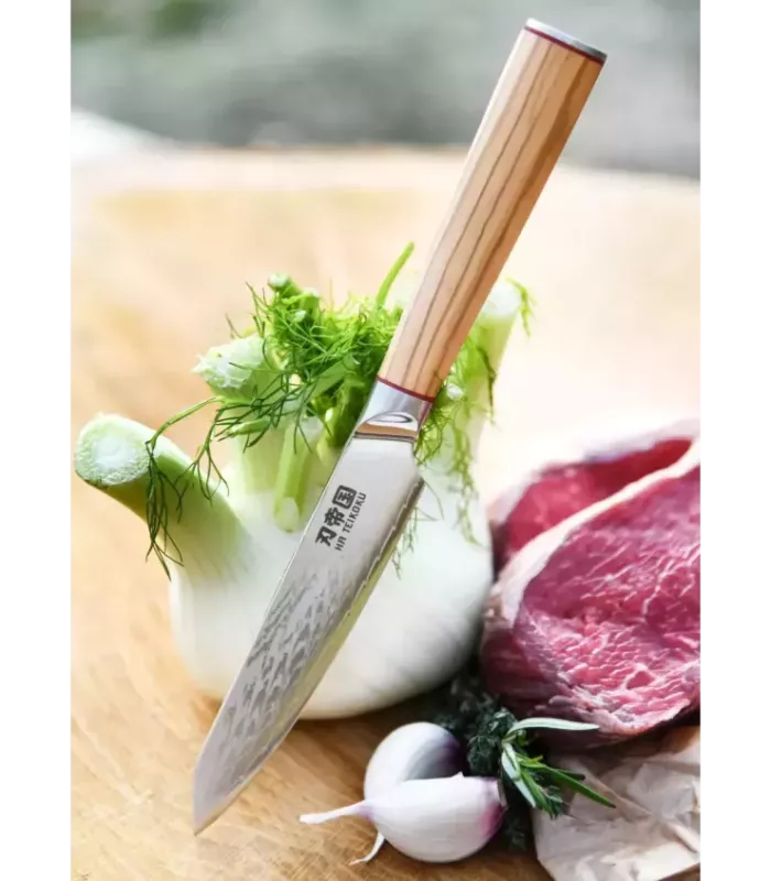 Küchenmesser Ha Teikoku, Klinge aus Damaszenerstahl (24 cm). ⚔️