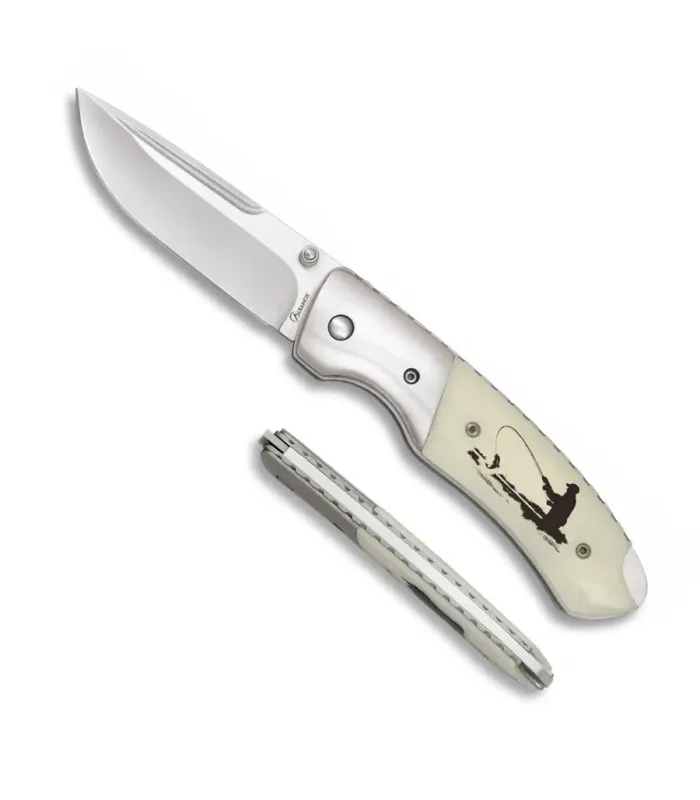 Deluxe fiskerskæppe, ABS-håndtag dekoreret ⚔️