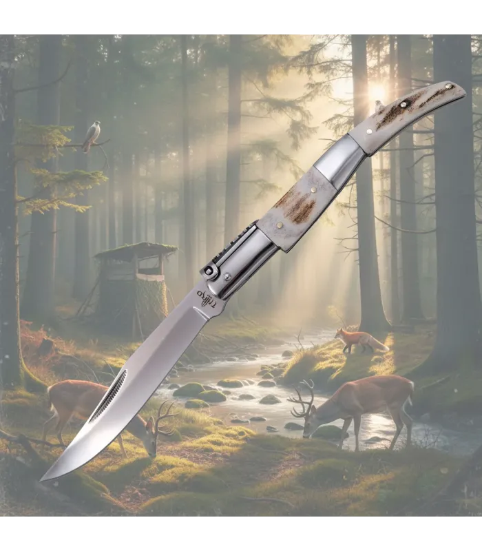 Navaja a manovella Third della serie Cervi (24 cm.) ⚔️