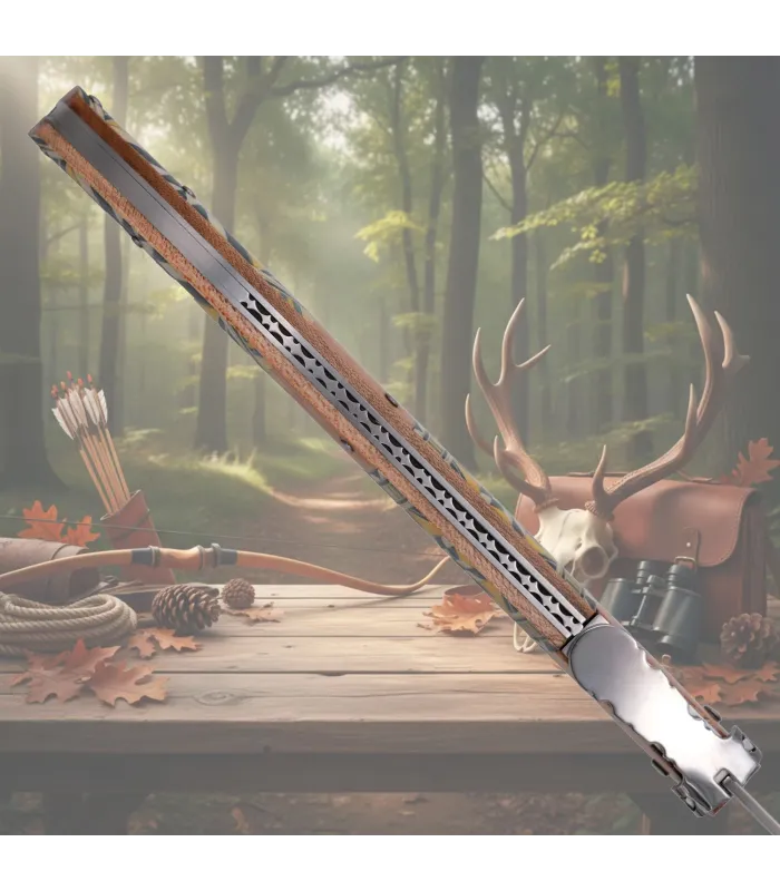 Canivete de catraca decorado Third da série Mapple Wood (24 cm.) ⚔️