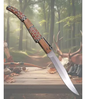 Navaja carraca taracea Third de la serie Madera Arce (24 cm.) ⚔️