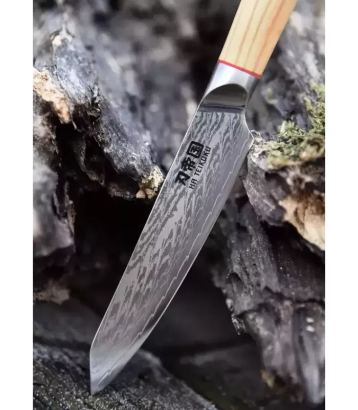 Küchenmesser Ha Teikoku, Klinge aus Damaszenerstahl (24 cm). ⚔️
