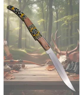 Navaja de carraca Third decorada de la serie Madera Arce (28,5 cm.) ⚔️