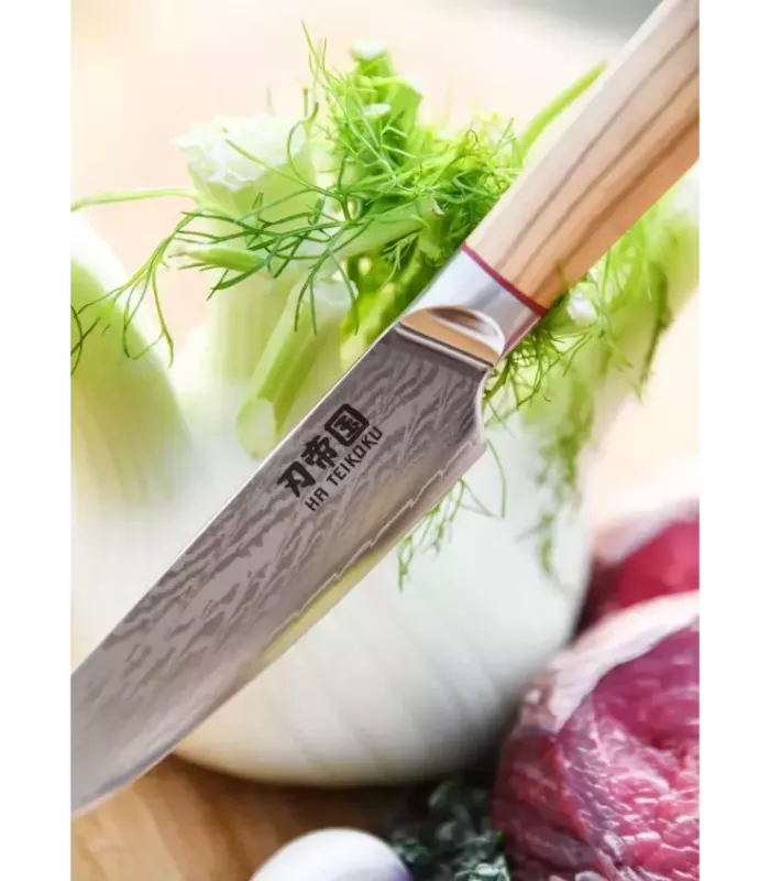 Küchenmesser Ha Teikoku, Klinge aus Damaszenerstahl (24 cm). ⚔️