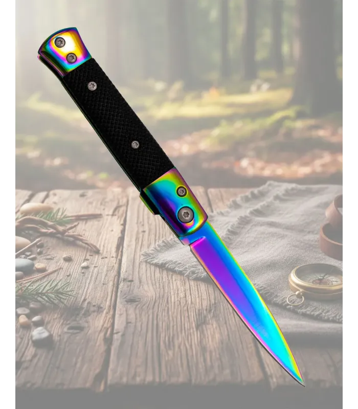 Navaja estilete rainbow marca Third, hoja 7,5 cm. ⚔️