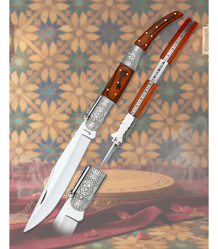 Navaja árabe decorada número cuatro de Albainox, stamina roja ⚔️