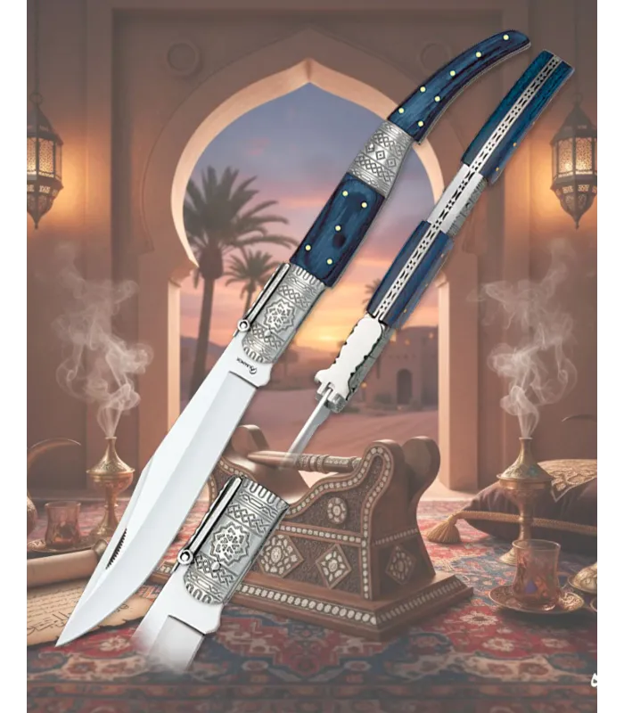 Arabisches dekoriertes Messer Nummer drei von Albainox, blauer Stamina ⚔️