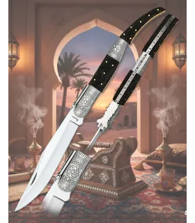 Couteau arabe décoré numéro trois d'Albainox, imitation os ⚔️