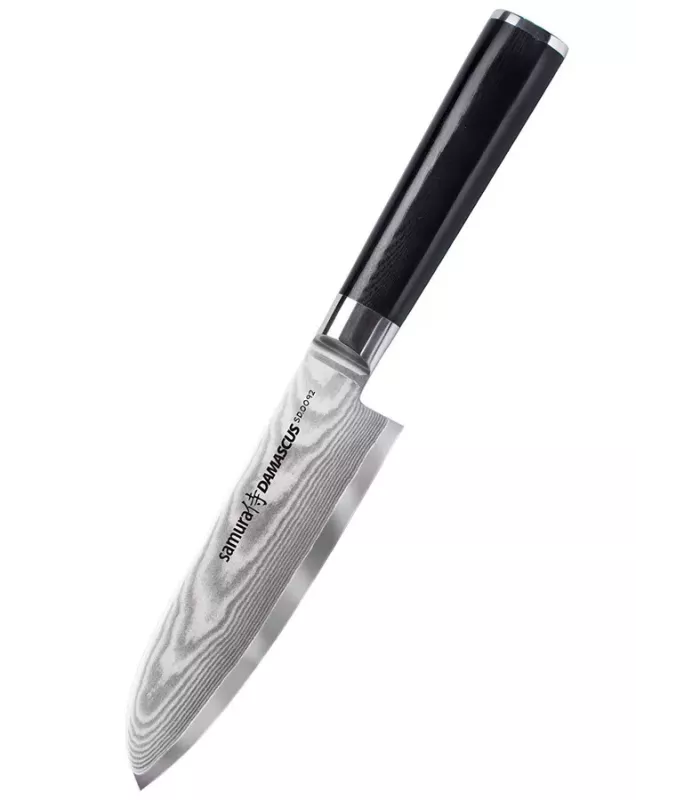 Coltello Santoku Samura serie Damasco, lama 150 mm. ⚔️