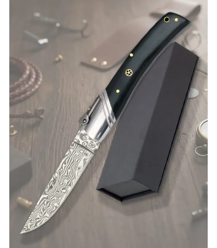 Navaja albainox damasco, mango stamina mosaico (9 cm.) ⚔️