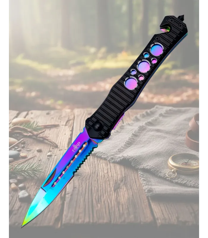 Navaja de rescate Third Rainbow, hoja 10,9 cm. ⚔️