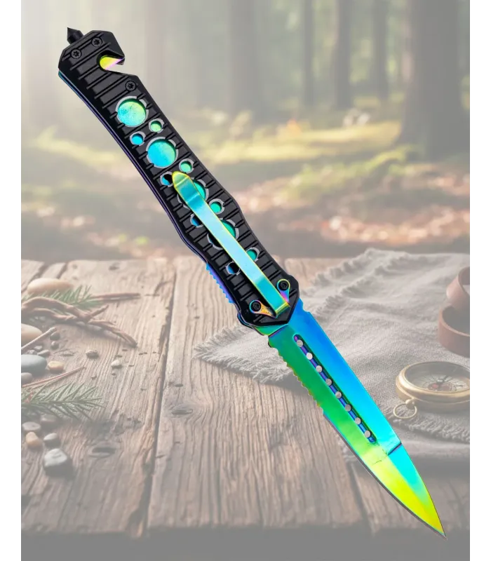 Navaja de rescate Third Rainbow, hoja 10,9 cm. ⚔️