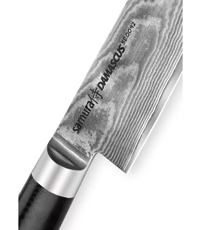 Cuchillo Santoku Samura serie Damasco, hoja 150 mm. ⚔️