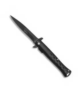 Coltello nero assistito con clip ⚔️