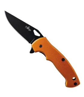 Nødkniv med orange systemassistance (13,5 cm.) ⚔️