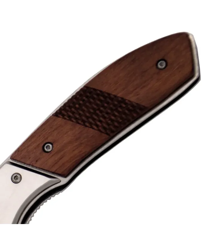 Messergriff aus rotem Holz mit Klinge aus Edelstahl 420 ⚔️