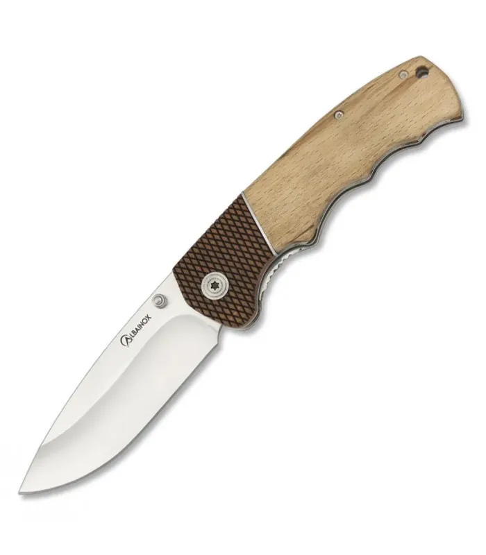 Navaja de bolsillo empuñadura madera (21 cm.) ⚔️