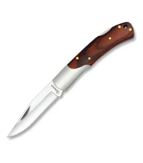 Nøglekniv med træhåndtag i stamina rød (17,9 cm.) ⚔️