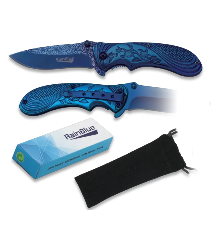 Canivete marca Rainblue com estojo (19 cm). ⚔️