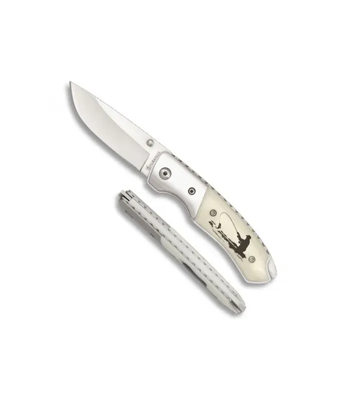 Couteau Albainox avec poignée au design de chasseurs (16 cm). ⚔️