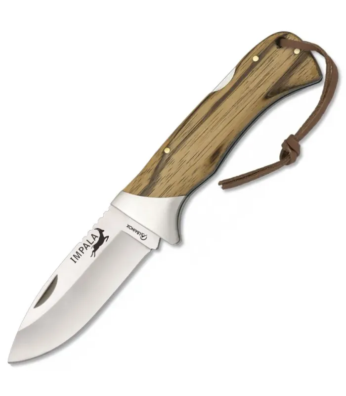 Couteau Albainox série Impala, manche en bois (21 cm). ⚔️