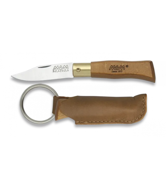 Zakmes merk MAM met etui en sleutelhanger (9,6 cm). ⚔️